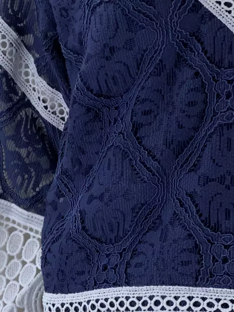 Blusa Iorane Renda Azul