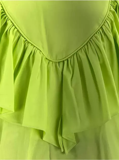 Blusa Iorane + Silvia Braz Tecido Verde Neon