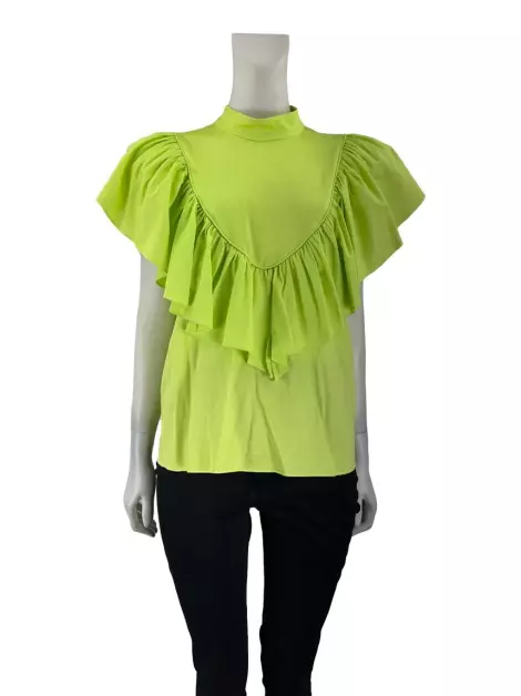 Blusa Iorane + Silvia Braz Tecido Verde Neon