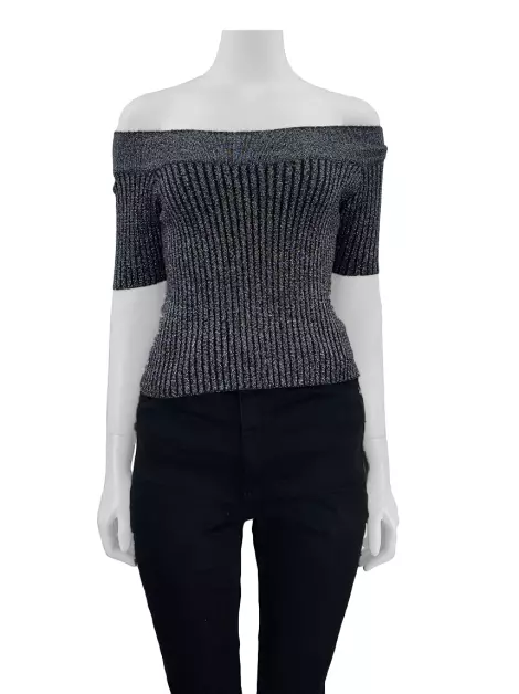 Blusa Iorane Tricot Prateado