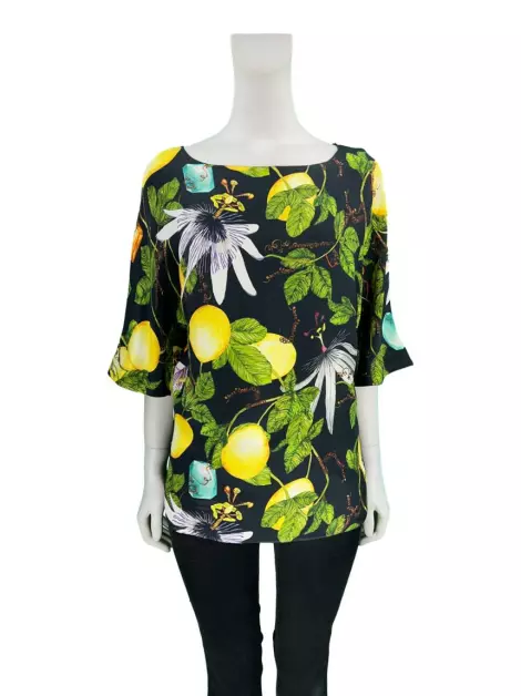 Blusa Isolda Reta Estampada