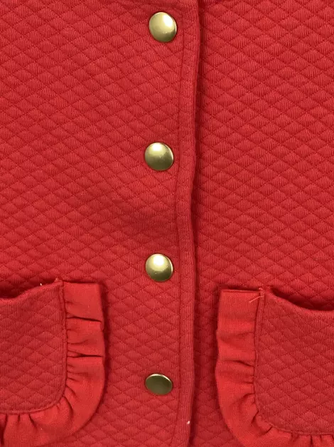 Blusa Janie and Jack Matelassê Vermelho