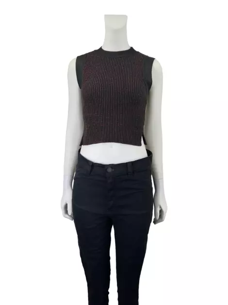 Blusa John John Texturizada Bicolor