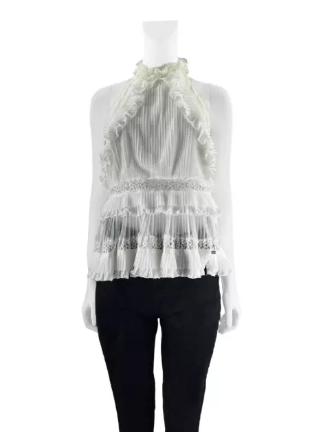 Blusa Just Cavalli Frente Única Off White