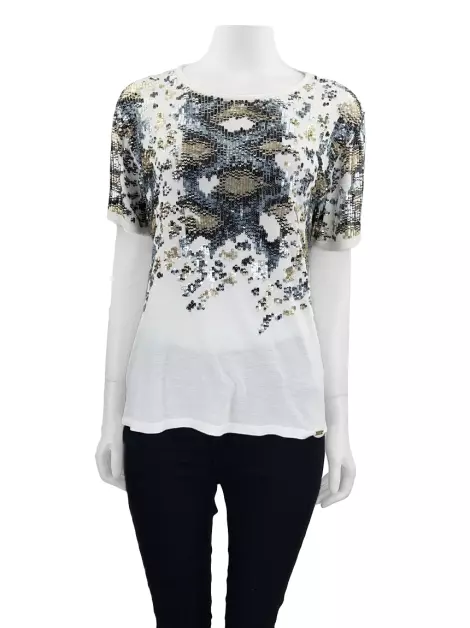 Blusa Just Cavalli Paetê Bordado