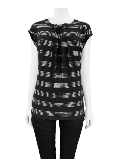 Blusa Karl Lagerfeld Estampada Preta