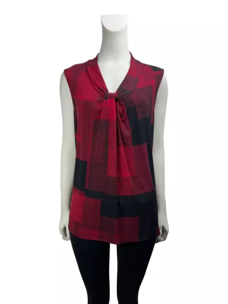 Blusa Karl Lagerfeld Estampada Vermelha
