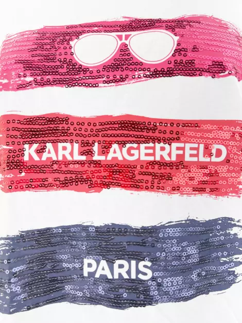Blusa Karl Lagerfeld Tecido Estampado
