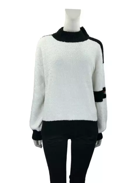 Blusa Karl Lagerfeld Tricot Bicolor