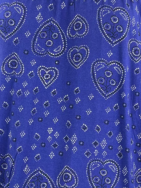 Blusa K&T Estampada Azul