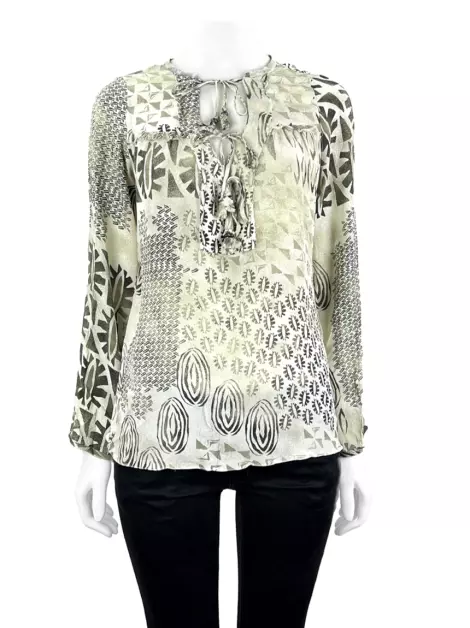 Blusa K&T Seda Estampada