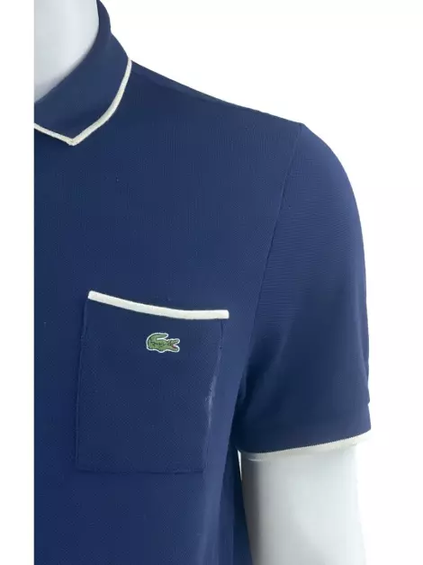 Blusa Lacoste Tecido Azul