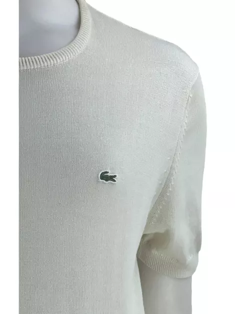 Blusa Lacoste Tecido Off-White