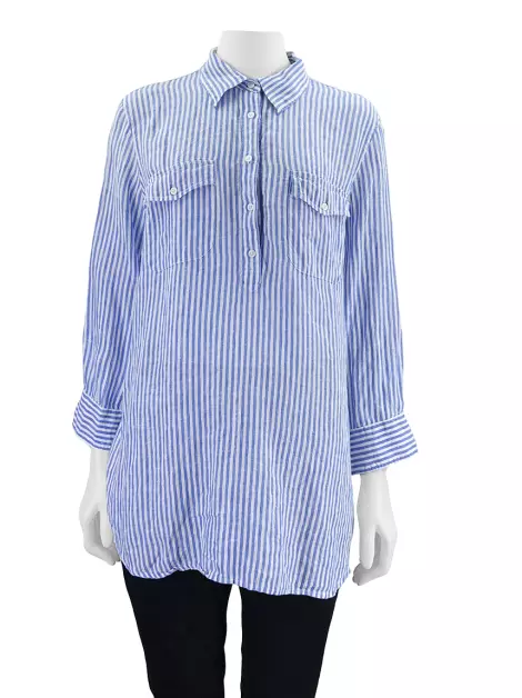 Blusa Lauren Ralph Lauren Linho Listrada