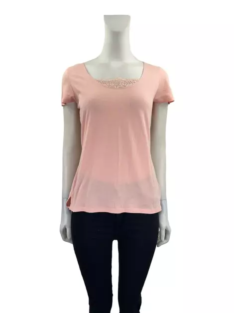 Blusa Lauren Ralph Lauren Tecido Rosa