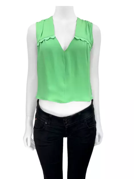 Blusa Lolitta Seda Verde