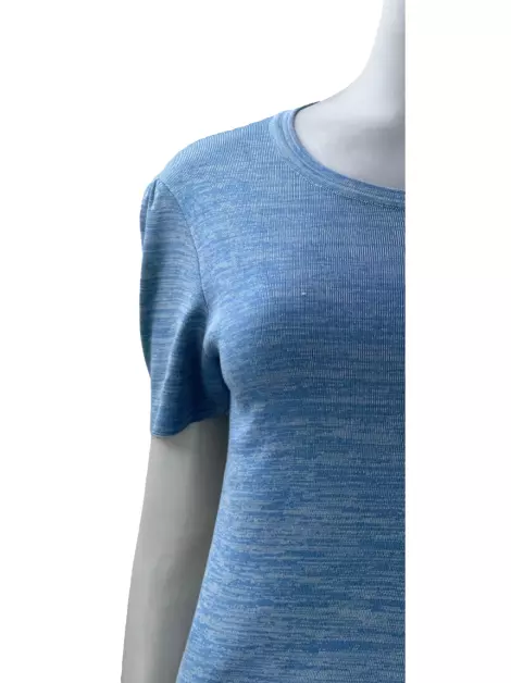 Blusa Louis Vuitton Seda Azul