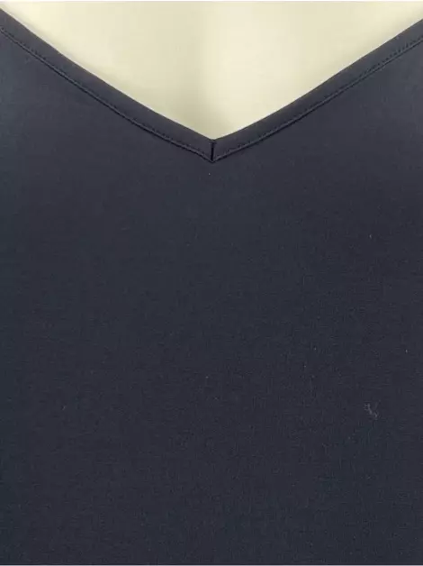 Blusa Lu Monteiro Regata Preta