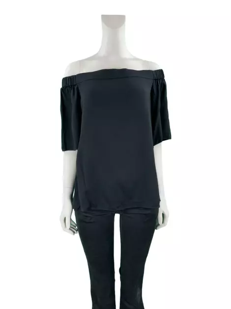 Blusa Lu Monteiro Tecido Preto