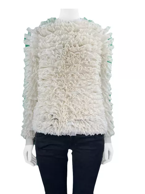 Blusa Lu Monteiro Tule Bege
