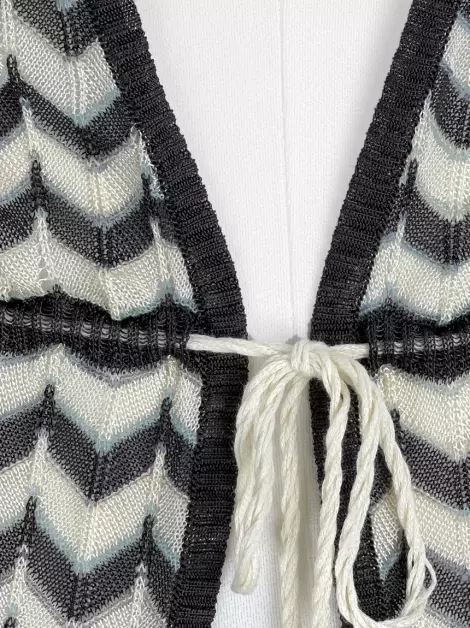 Blusa M Missoni Amarração Tricô Estampado