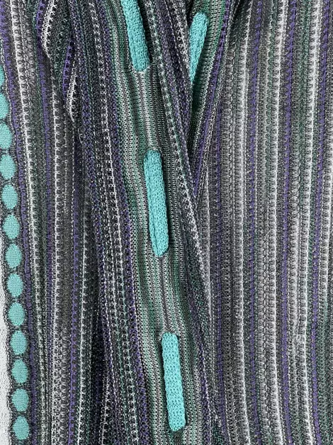 Blusa M Missoni Assimétrica Tricô Estampada