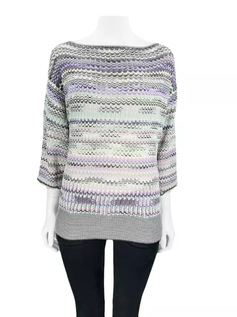 Blusa M Missoni Tricot Colorido
