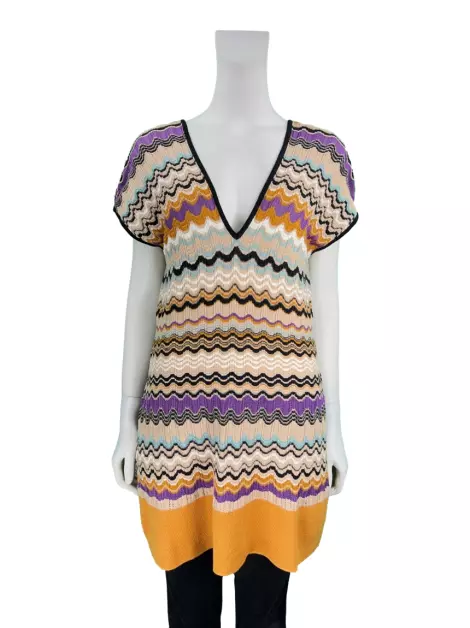 Blusa M Missoni Tricot Estampado