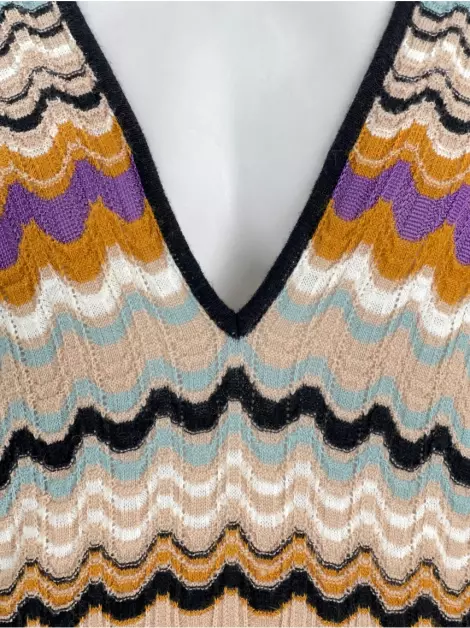 Blusa M Missoni Tricot Estampado
