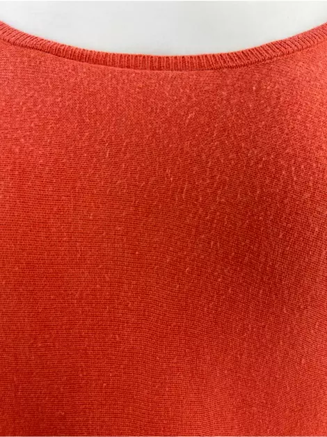 Blusa Maje Hippon Tricô Seda Laranja