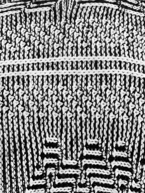 Blusa Maje Tricot Bicolor