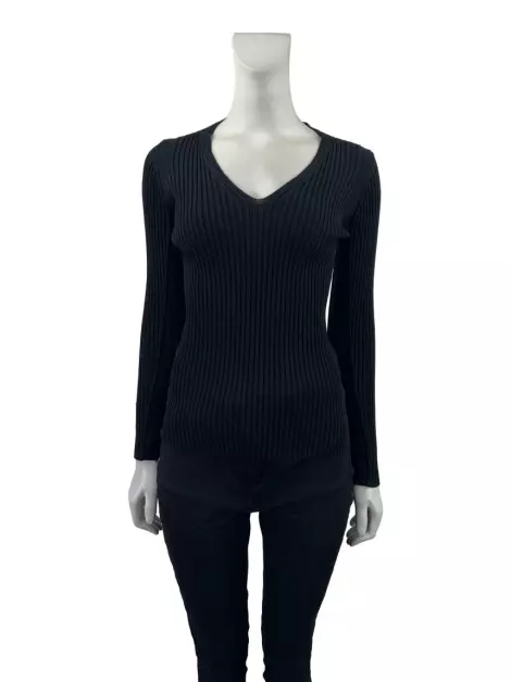 Blusa Maje Tricot Preta