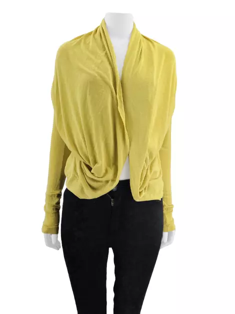 Blusa Mara Mac Transpassada Amarela