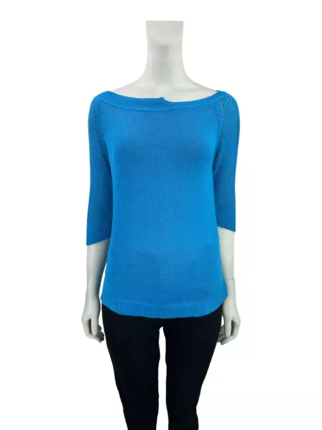 Blusa Mara Mac Tricot Azul