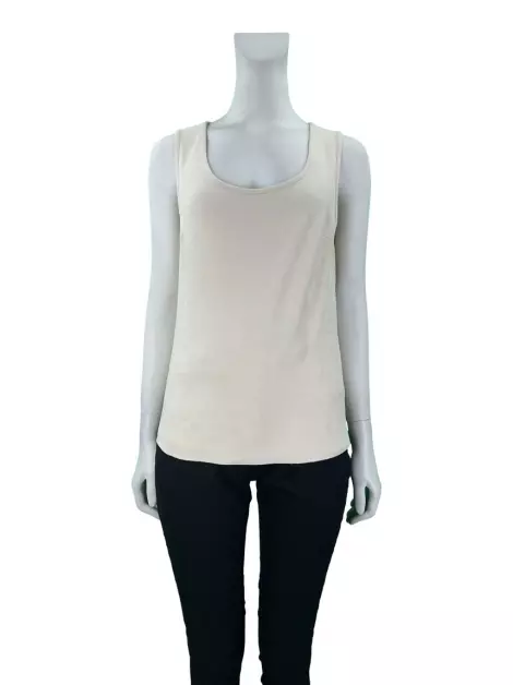 Blusa Mares Veludo Bege