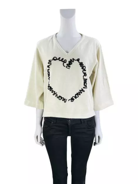 Blusa Maria Filó Tricot Bege