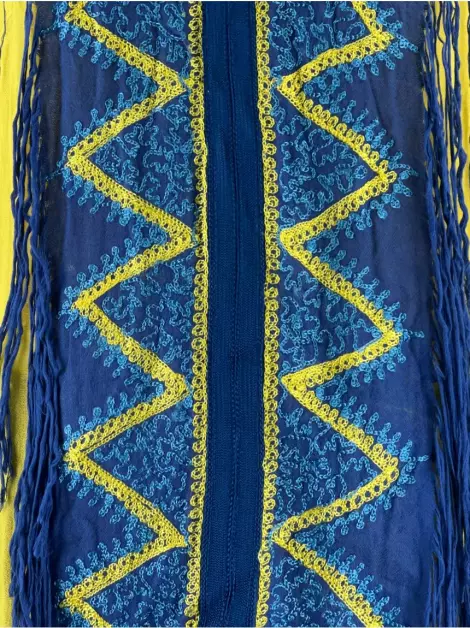 Blusa Mariana Penteado Bordado Amarelo
