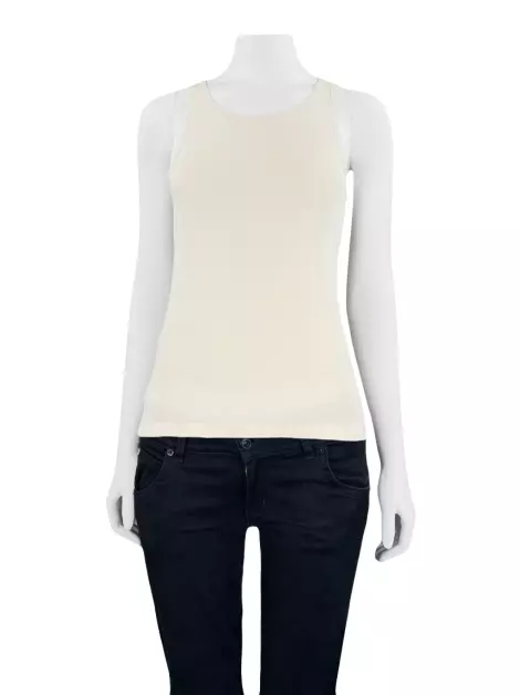 Blusa Marisa Ribeiro Malha Bege