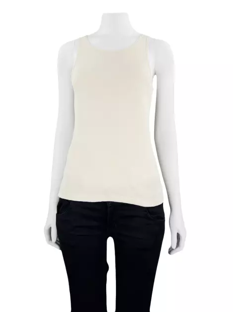 Blusa Marisa Ribeiro Malha Bege