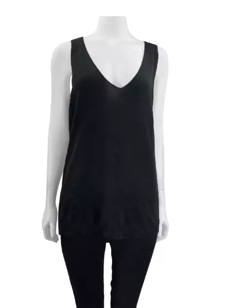 Blusa Marisa Ribeiro Regata Preta