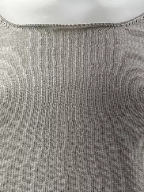 Blusa Marisa Ribeiro Tecido Cinza