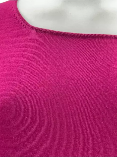 Blusa Marisa Ribeiro Tecido Rosa