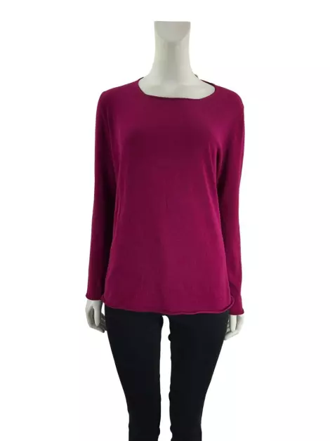 Blusa Marisa Ribeiro Tecido Rosa