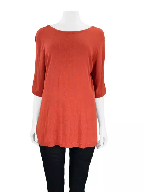 Blusa Marisa Ribeiro Texturizada Bicolor