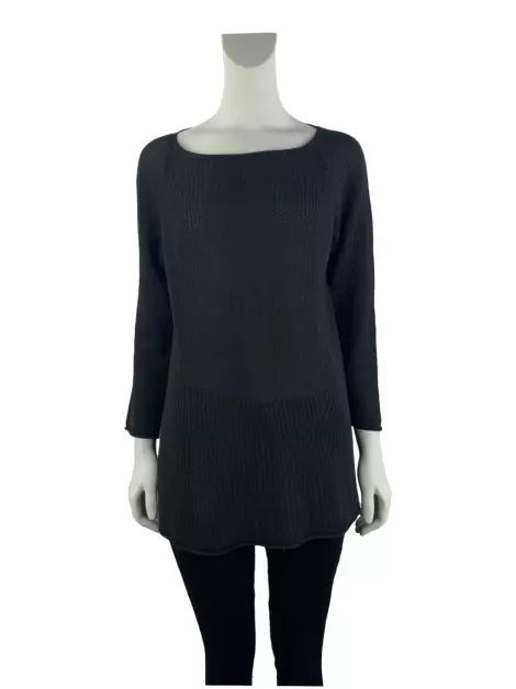 Blusa Marisa Ribeiro Texturizada Preta