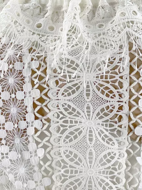 Blusa Martha Medeiros Top Renda Branca