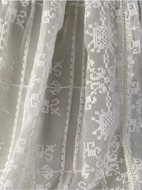 Blusa Melissa Odabash Bordado Branca