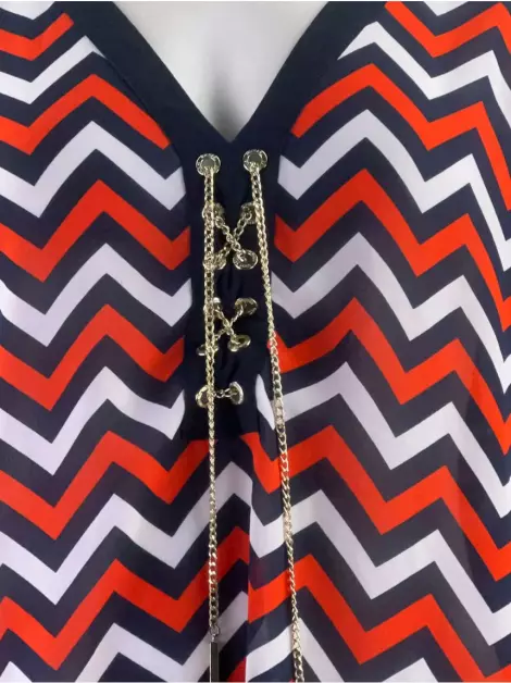 Blusa Michael Michael Kors Manga Longa Estampada
