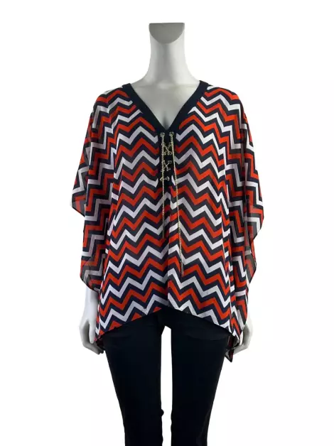 Blusa Michael Michael Kors Manga Longa Estampada