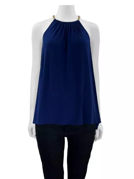 Blusa Michael Michael Kors Tecido Azul